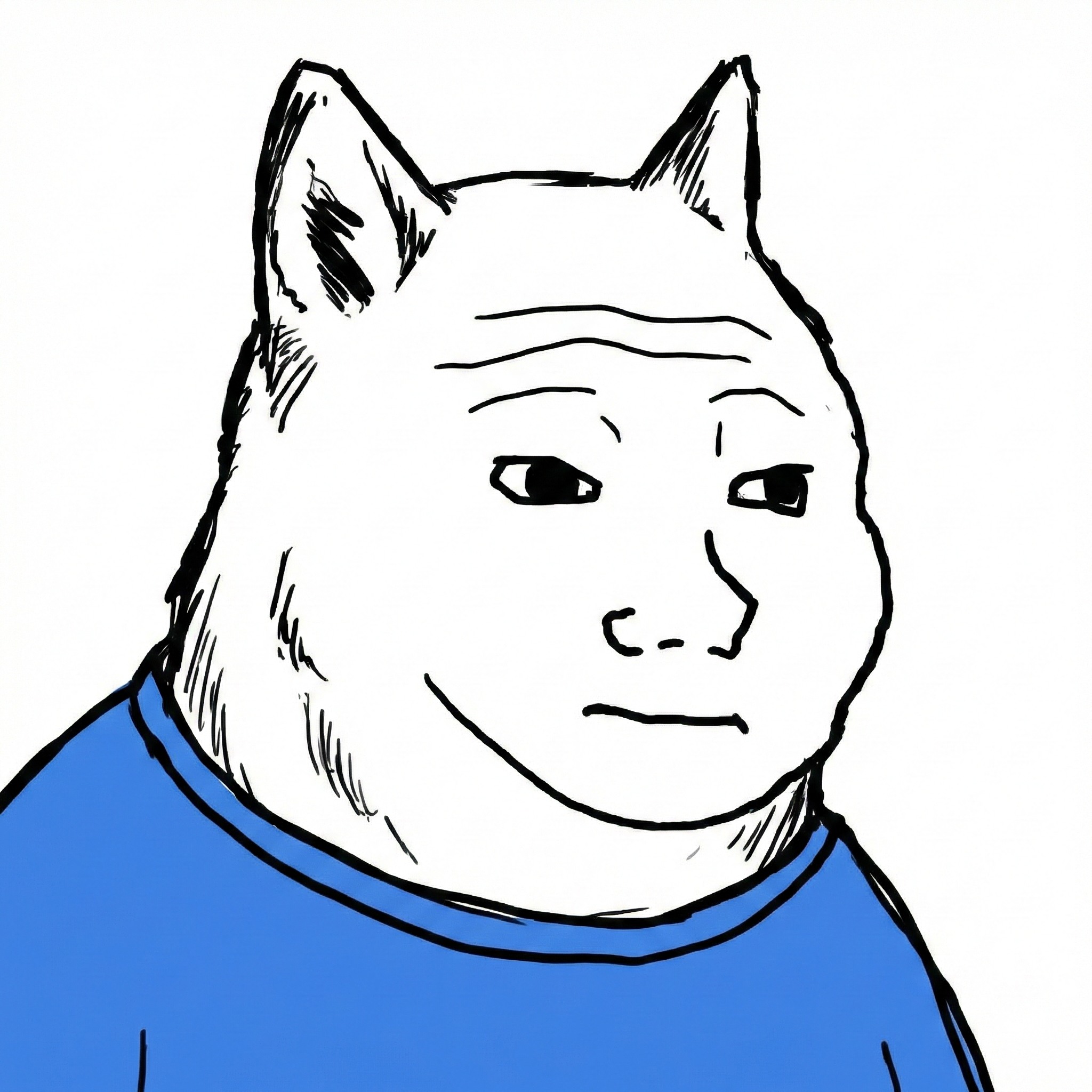 Goy Inu - Dog character in blue sweater